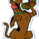 Scooby Doo - Scoob Eating A Sandwich  Sticker