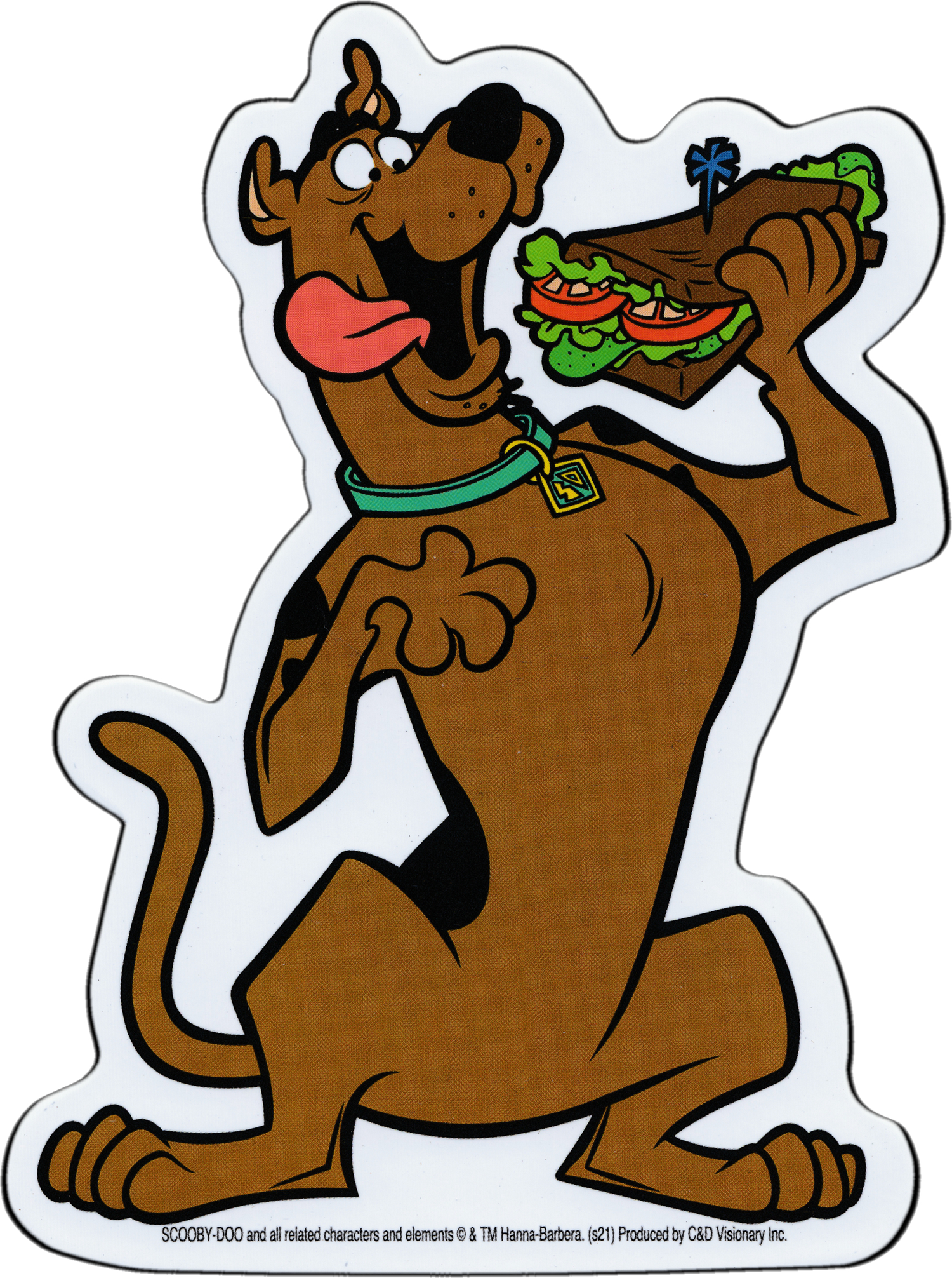 Scooby Doo - Scoob Eating A Sandwich  Sticker