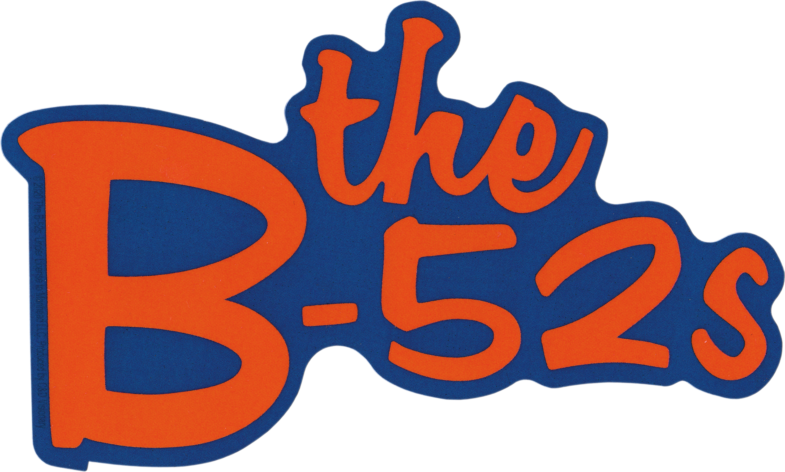 The B-52's Red And Blue Logo Sticker – Rerun the 80s