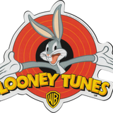 Looney Tunes - Bugs Bunny Popping Out Of Logo Sticker
