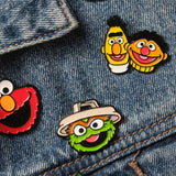 Elmo Face Enamel Pin