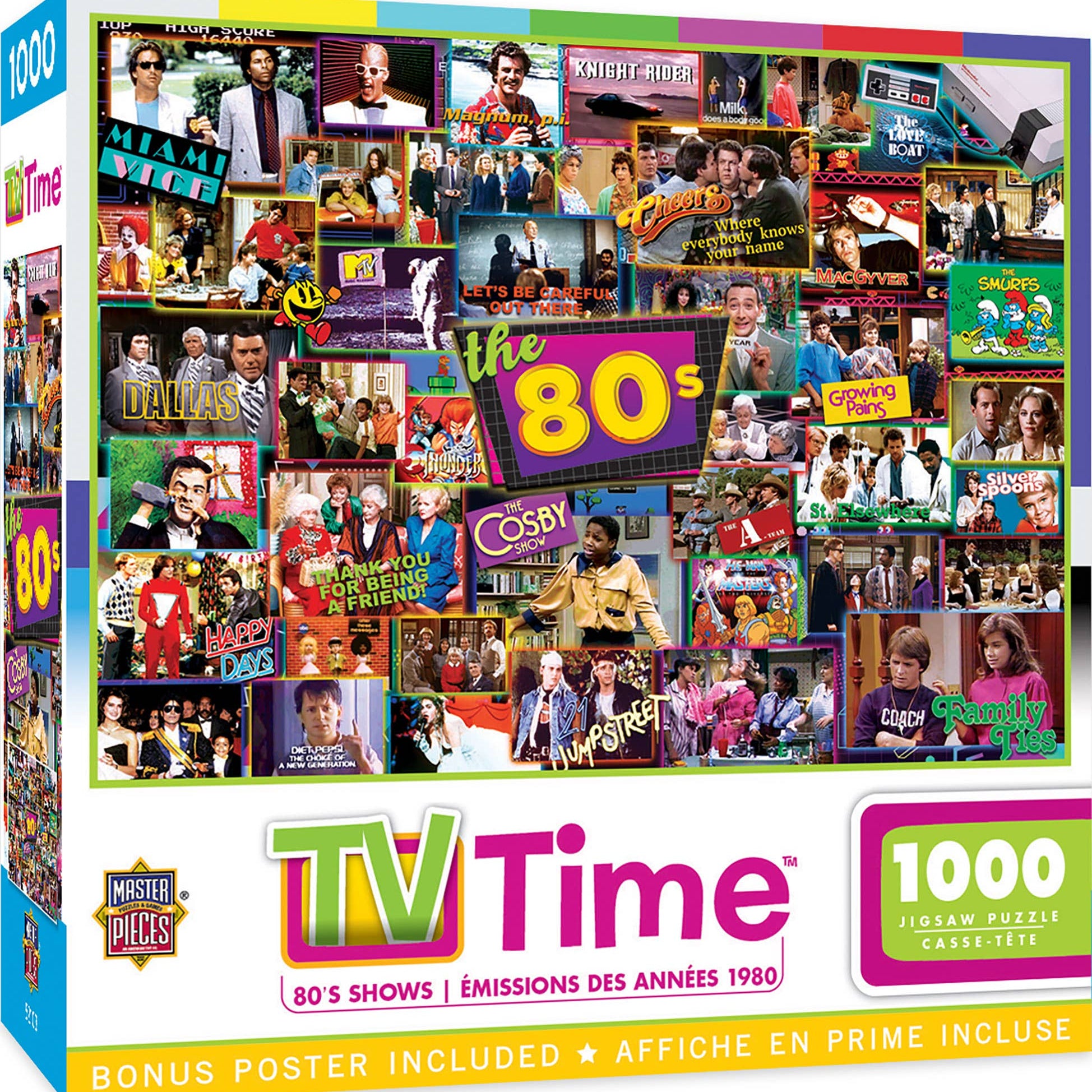 TV Time 80's Shows 1000 piece jigsaw puzzle