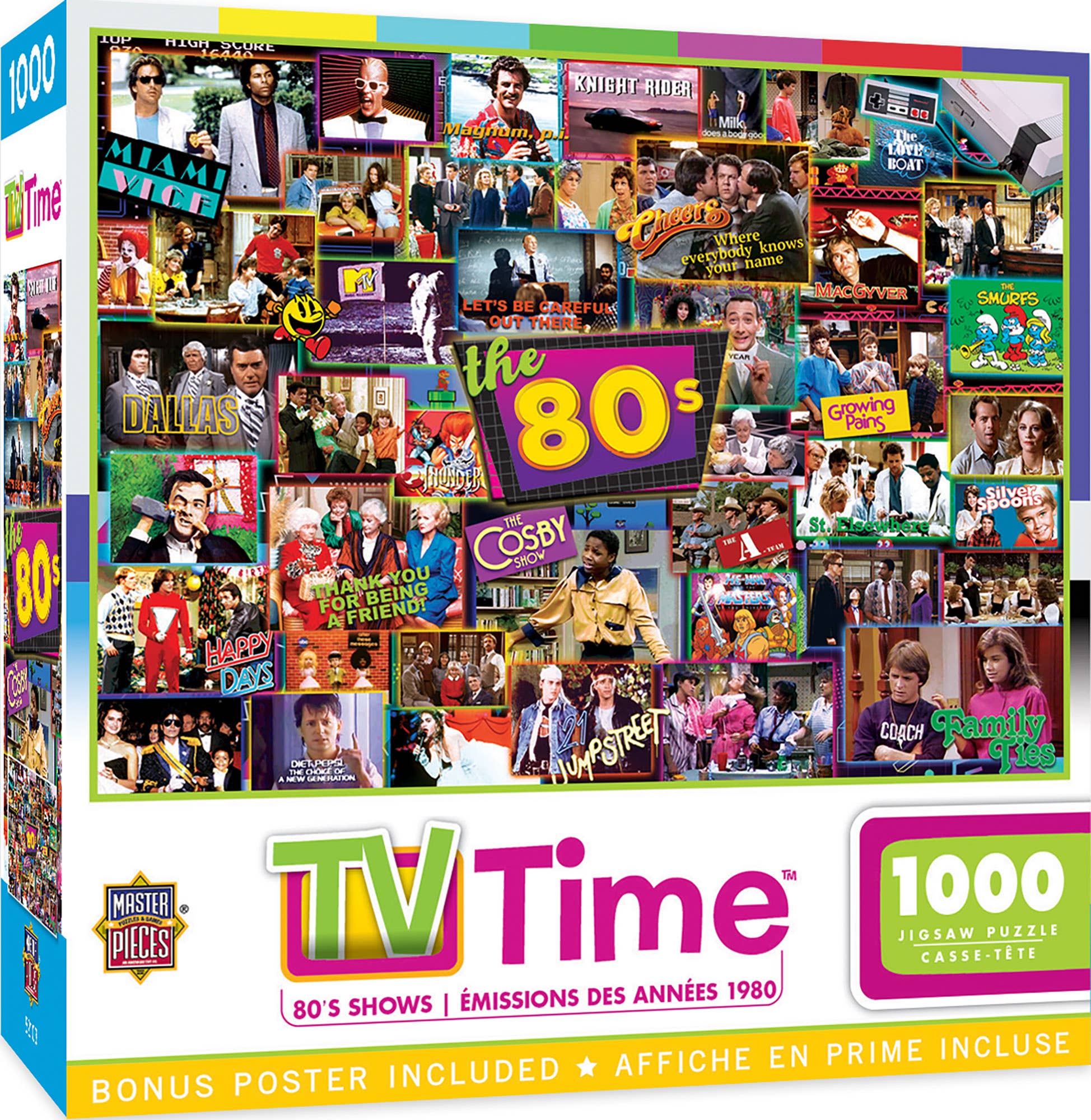 TV Time 80's Shows 1000 piece jigsaw puzzle