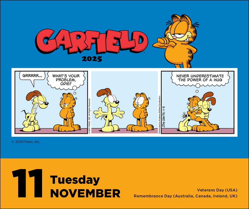 Garfield 2025 Day-to-Day Calendar by Jim  Davis