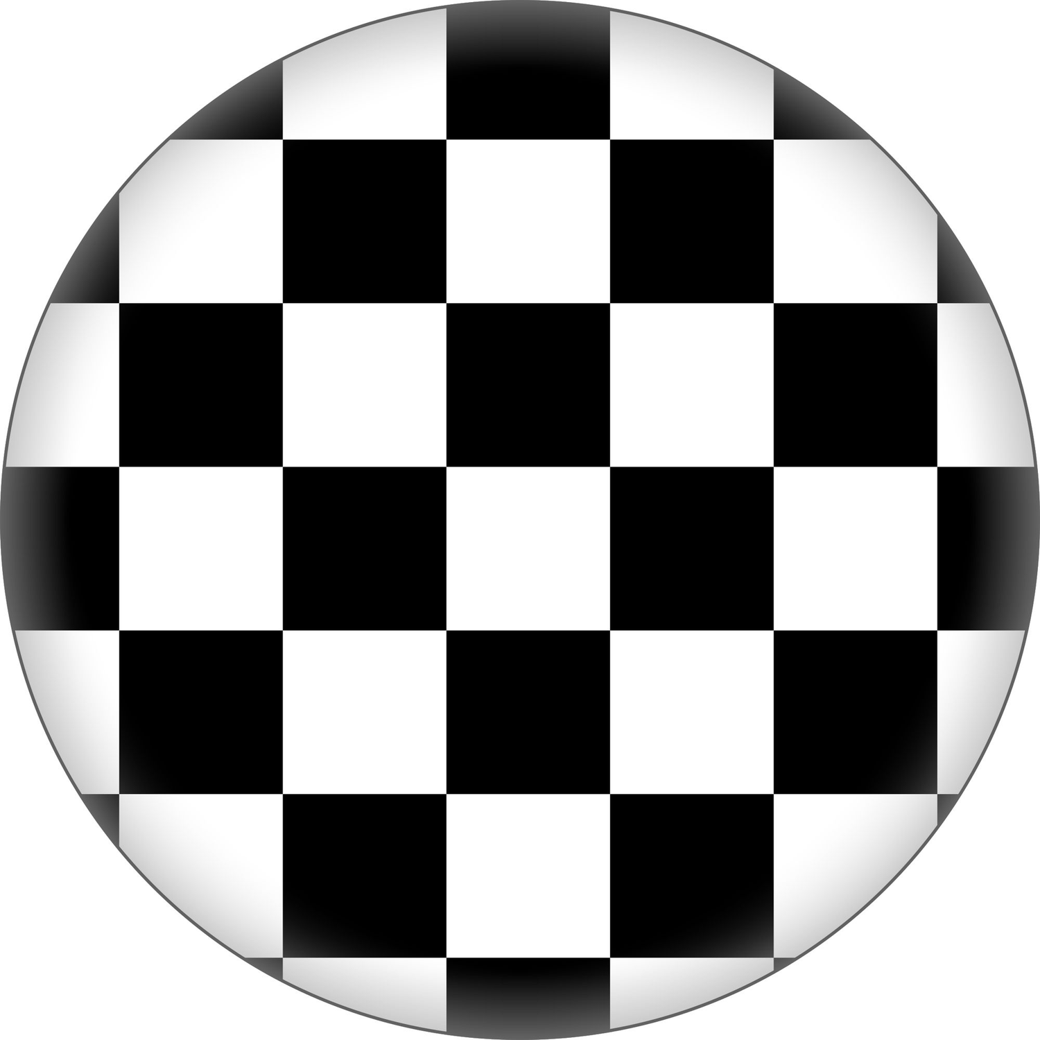 Checkerboard Pin-on Button