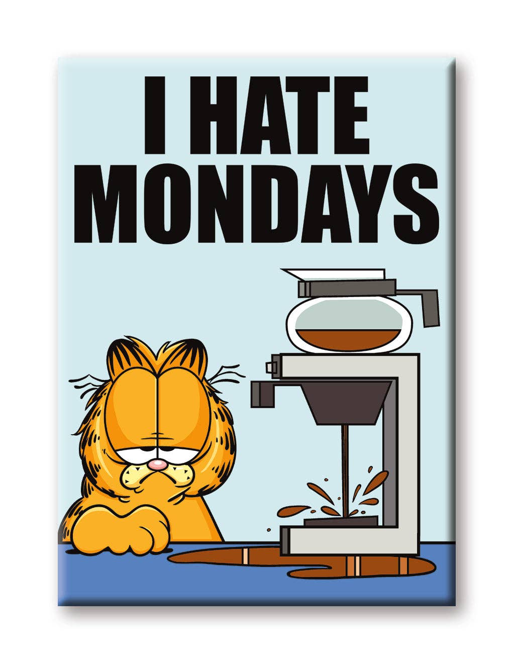 Garfield - Hate Mondays Flat Magnet (2.5" x 3.5") officially licensed Garfield magnet