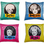 The Golden Girls 14-Inch Character Throw Pillows Set of 4 officially licensed throw pillow set