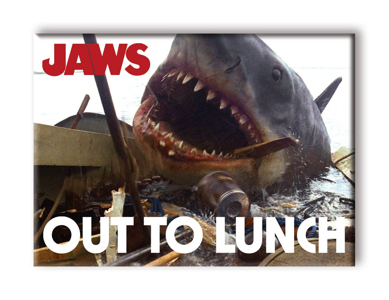 JAWS - Out to Lunch Flat Magnet (2.5" x 3.5") officially licensed Jaws magnet
