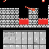 Super Mario Bros. 8-Bit Retro 2026 Wall Calendar by Nintendo