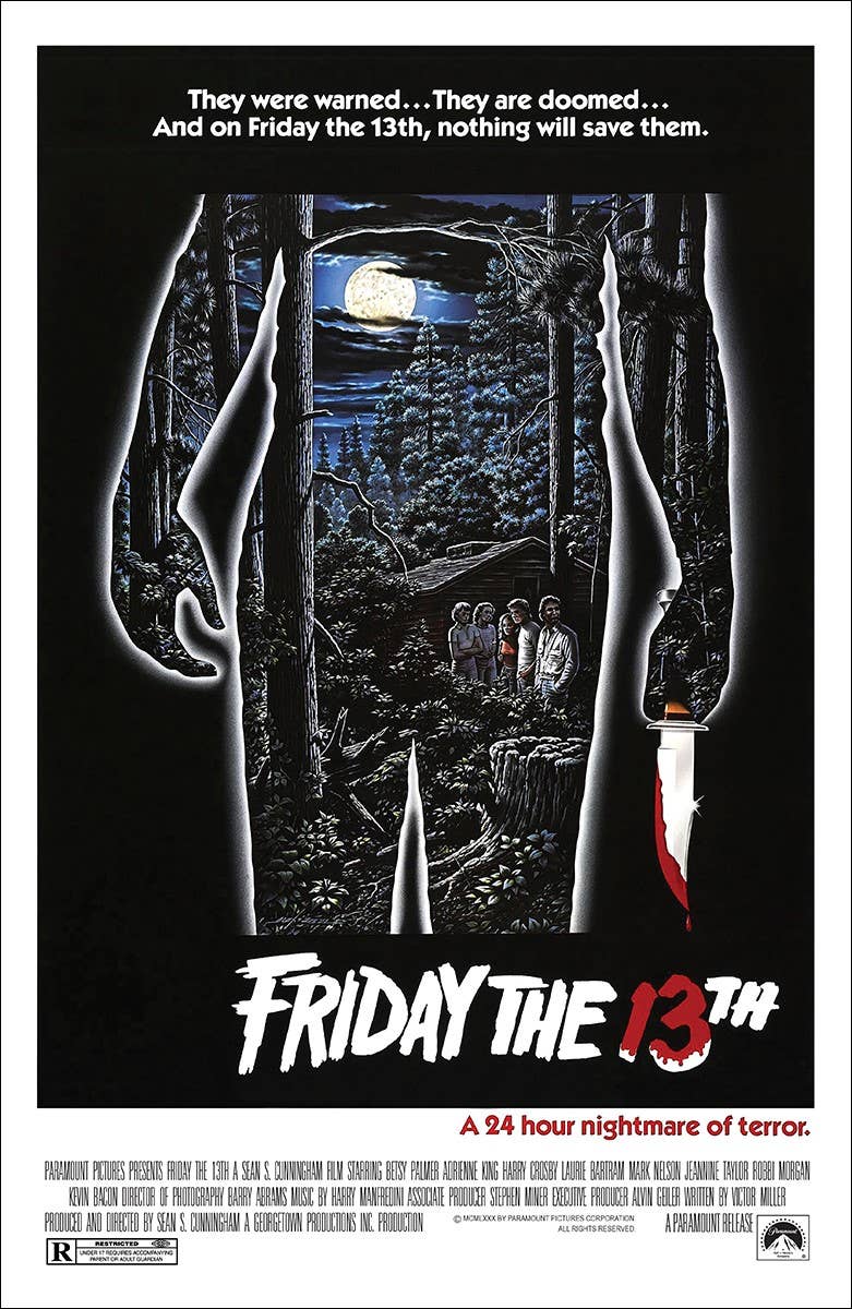 Friday The 13th Original Movie One Sheet Size 11x17