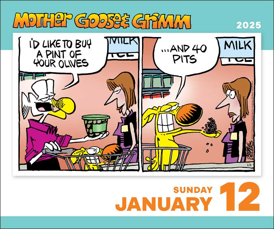 Mother Goose and Grimm 2025 Day-to-Day Calendar by Mike  Peters