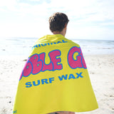 Bubble Gum Surf Wax Big Beach Towel Throwback