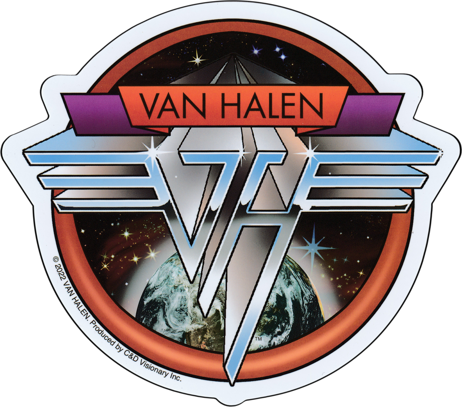 Van Halen - Space Logo Sticker