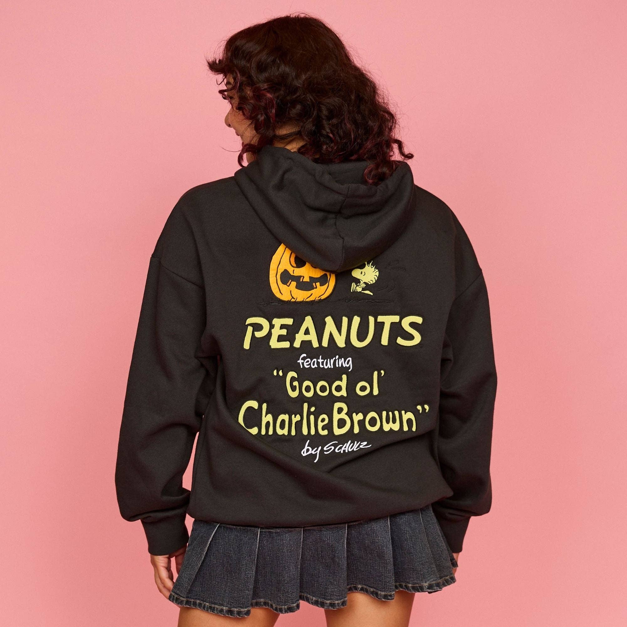 Peanuts Snoopy Pumpkin embroidered hoodie