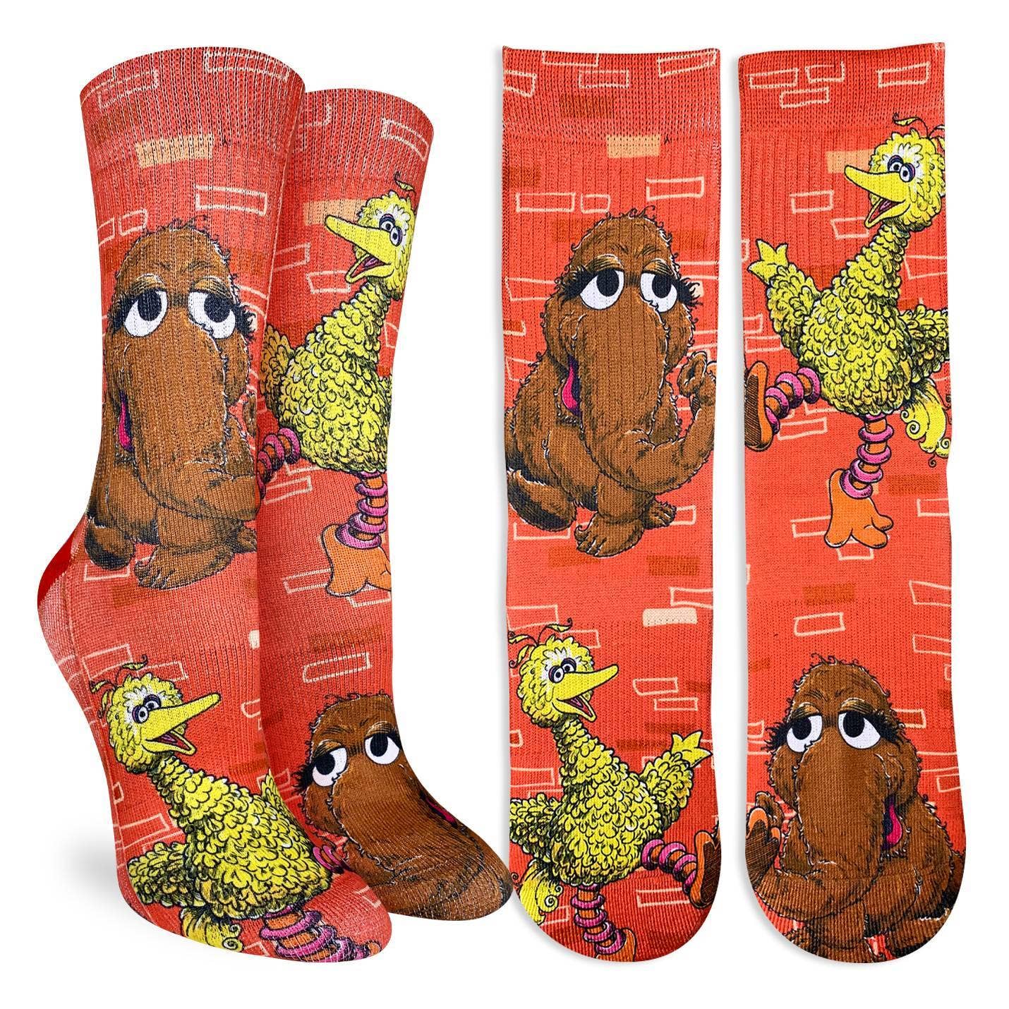 Sesame Street, Big Bird and Snuffleupagus Socks