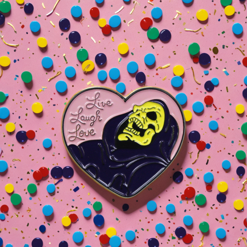 "Live Laugh Love" Enamel Pin