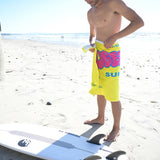Bubble Gum Surf Wax Big Beach Towel Throwback