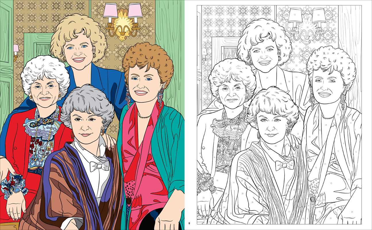 Golden Girls Color-by-Number Book