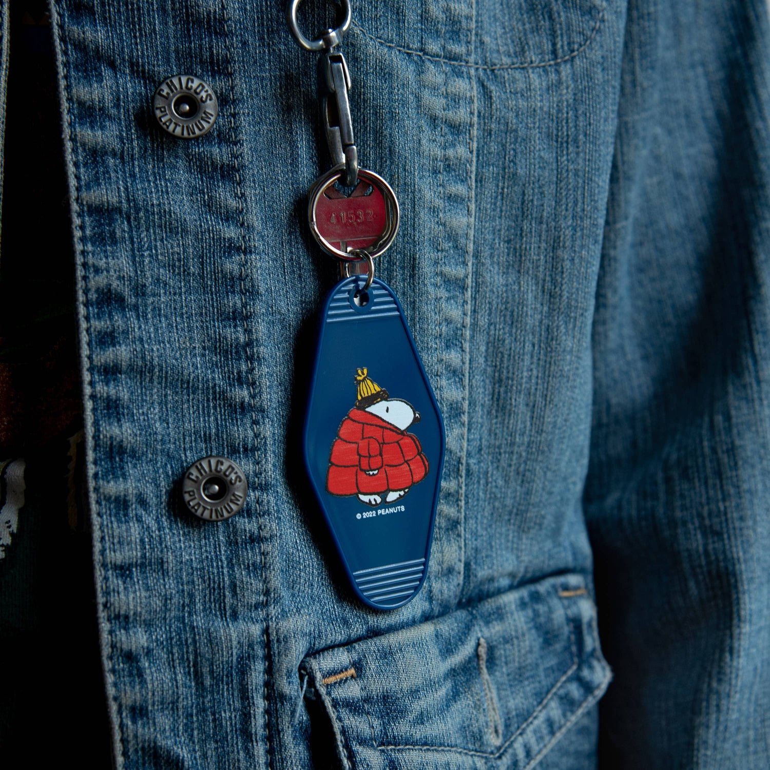 Peanuts® - Snoopy Puffy Coat Key Tag