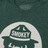 Smokey Bear Shirt Retro Mascot T-Shirt - Forest Green