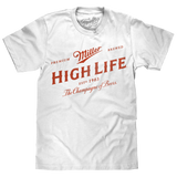 Miller High Life Beer T-Shirt - White