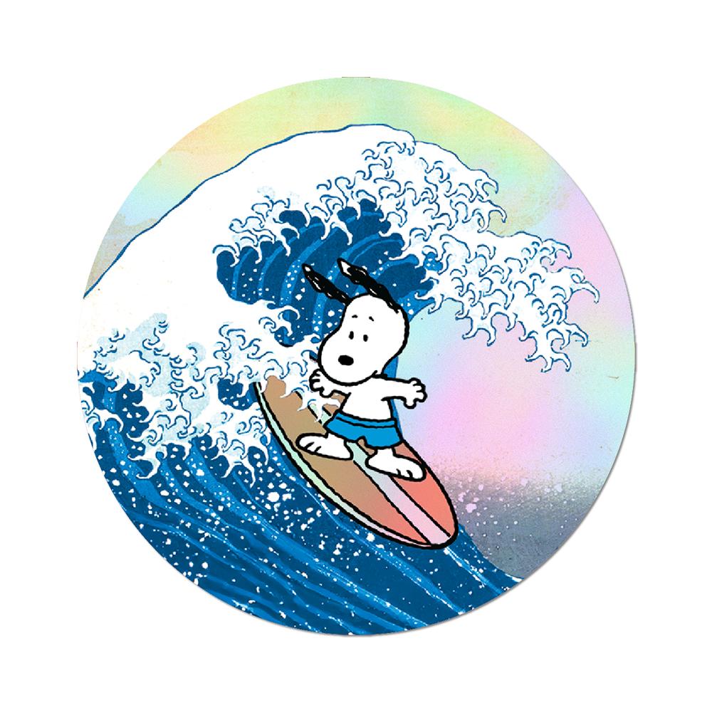 Great Wave Snoopy - Die-Cut Sticker