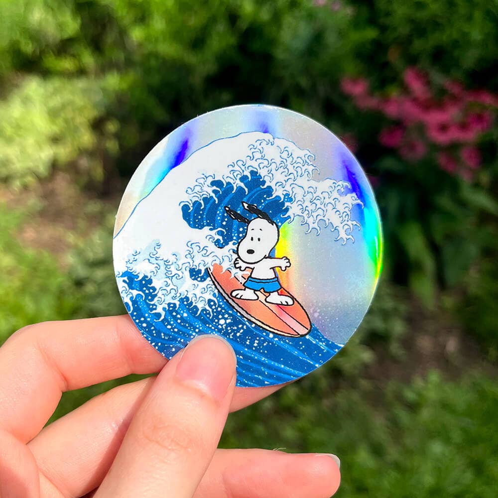 Great Wave Snoopy - Die-Cut Sticker