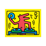 DJ Dog by Keith Haring - Die-Cut Sticker