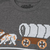 The Oregon Trail You Have Died of Dysentery Video Game Quote graphic t-shirt — view 2