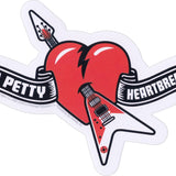 Tom Petty and the Heartbreakers Guitar Thru Heart Logo Sticker