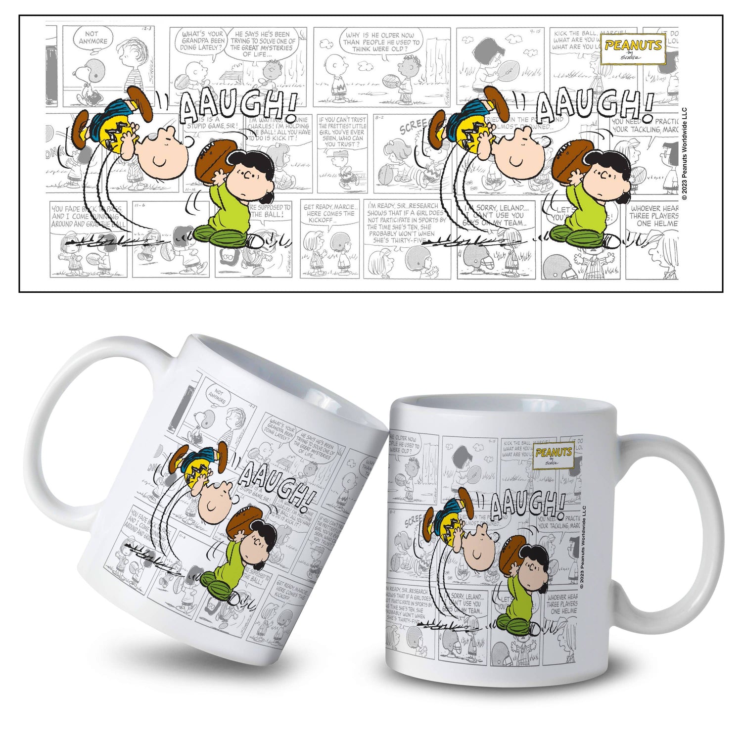 Peanuts Charlie Brown and Lucy Football Mug