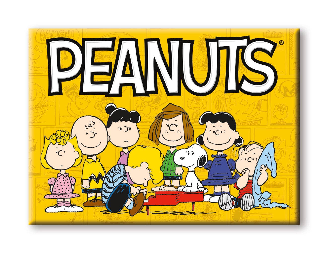 Peanuts - Cast Flat Magnet (2.5" x 3.5") officially licensed Peanuts magnet