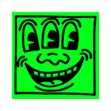 3-Eyed Face by Keith Haring - Die-Cut Sticker