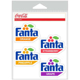 Fanta Flavors 1980s Logos Sticker (Set of 4)