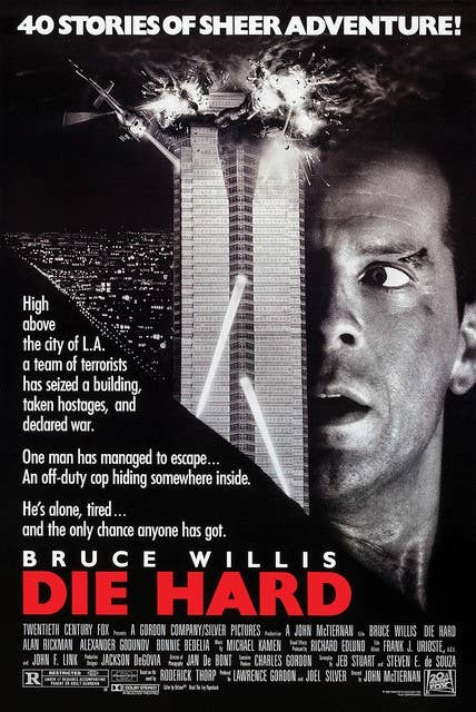 Die Hard Original Movie Poster 24X36 officially licensed Die Hard movie poster
