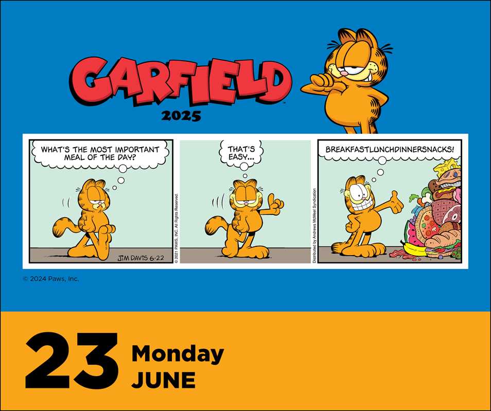 Garfield 2025 Day-to-Day Calendar by Jim  Davis