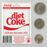 Diet Coke Just for the Taste of It 80's Mini Sticker