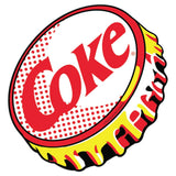 Retro Pop Art Bottle Cap Coca-Cola Mini Sticker