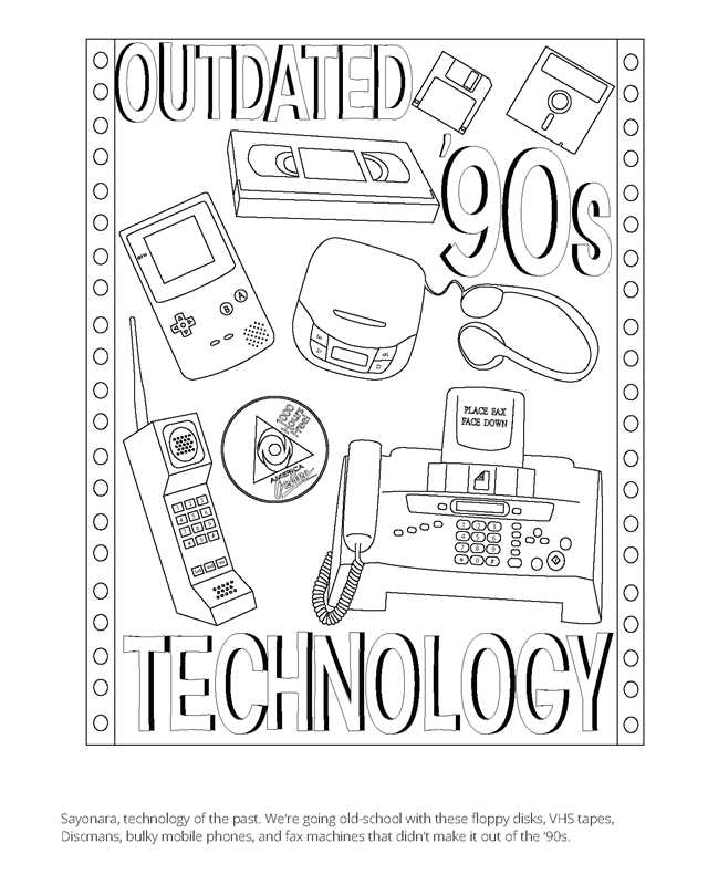 1990s Coloring Book by James Grange