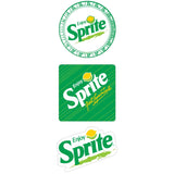 Sprite Logos 1990s Style Vinyl Sticker Set of 3