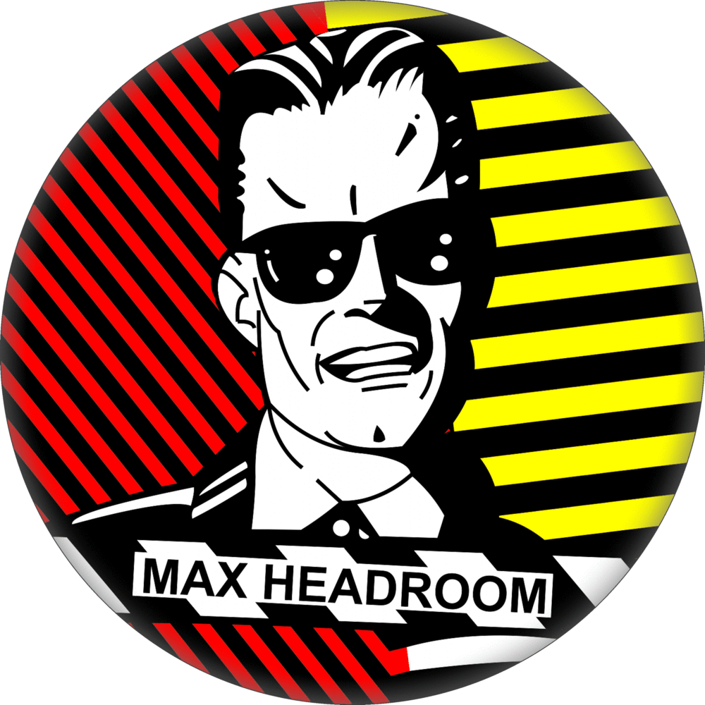 Max Headroom Button Pin