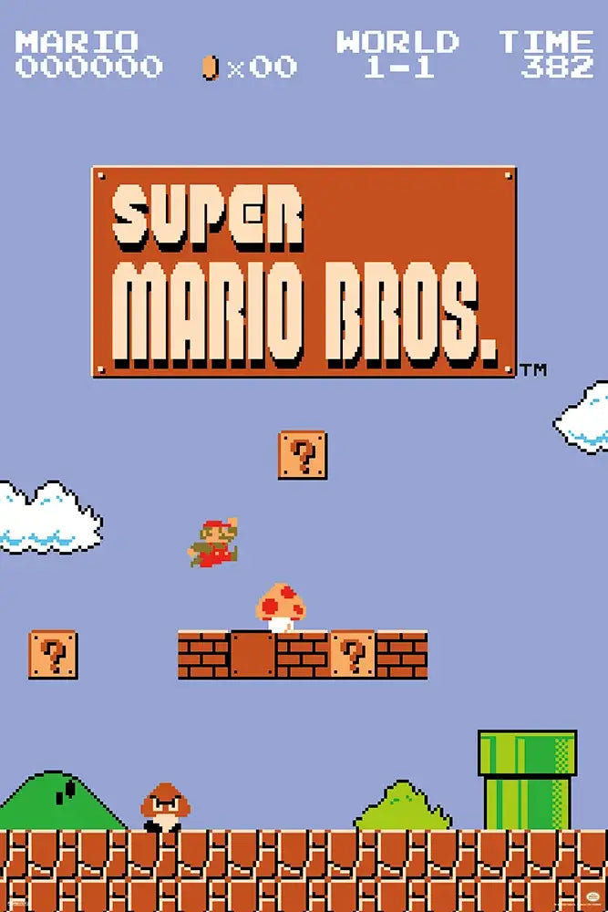 Super Mario Bros - Level 1-1 Poster
