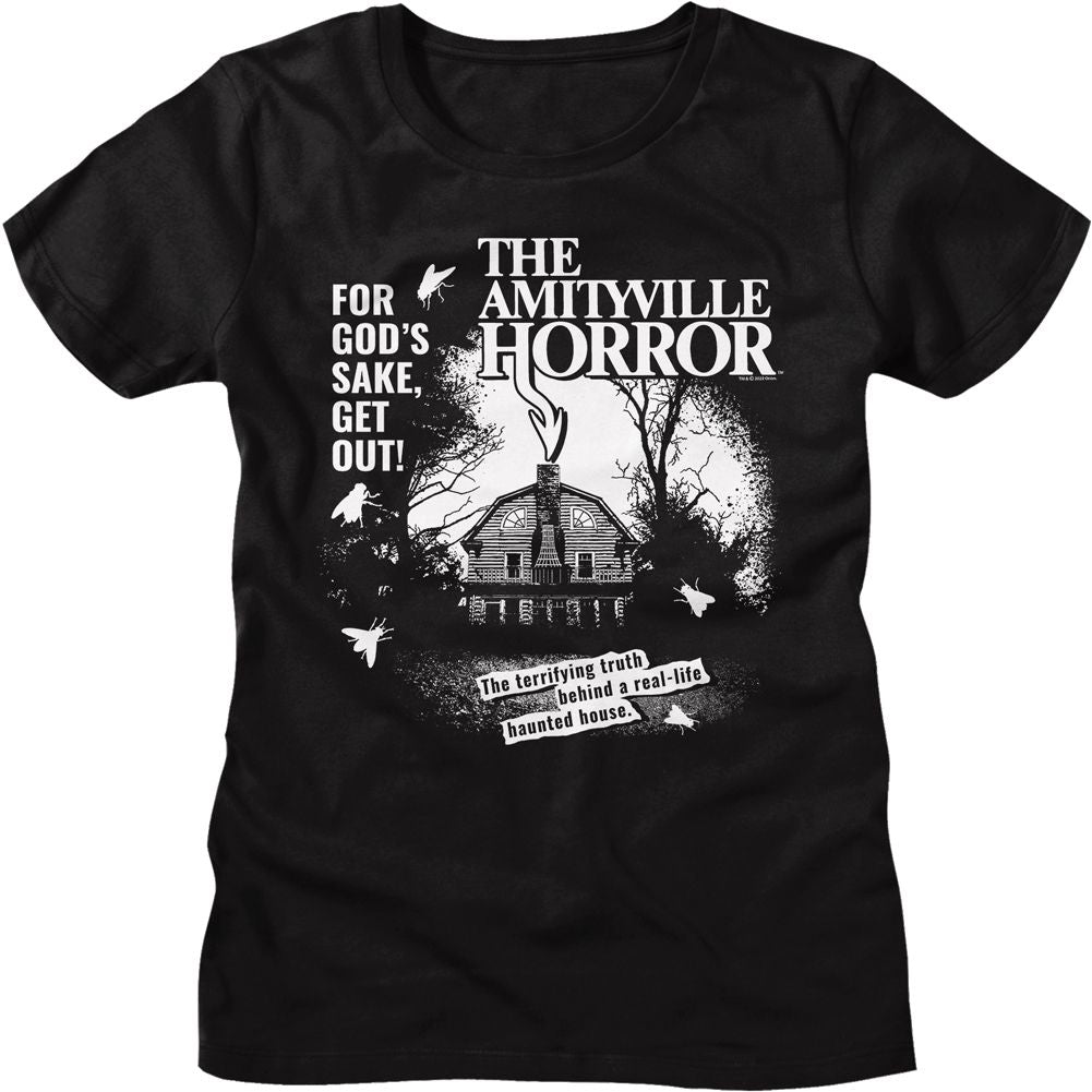 officially licensed Amityville Horror One Color Logo women's tee