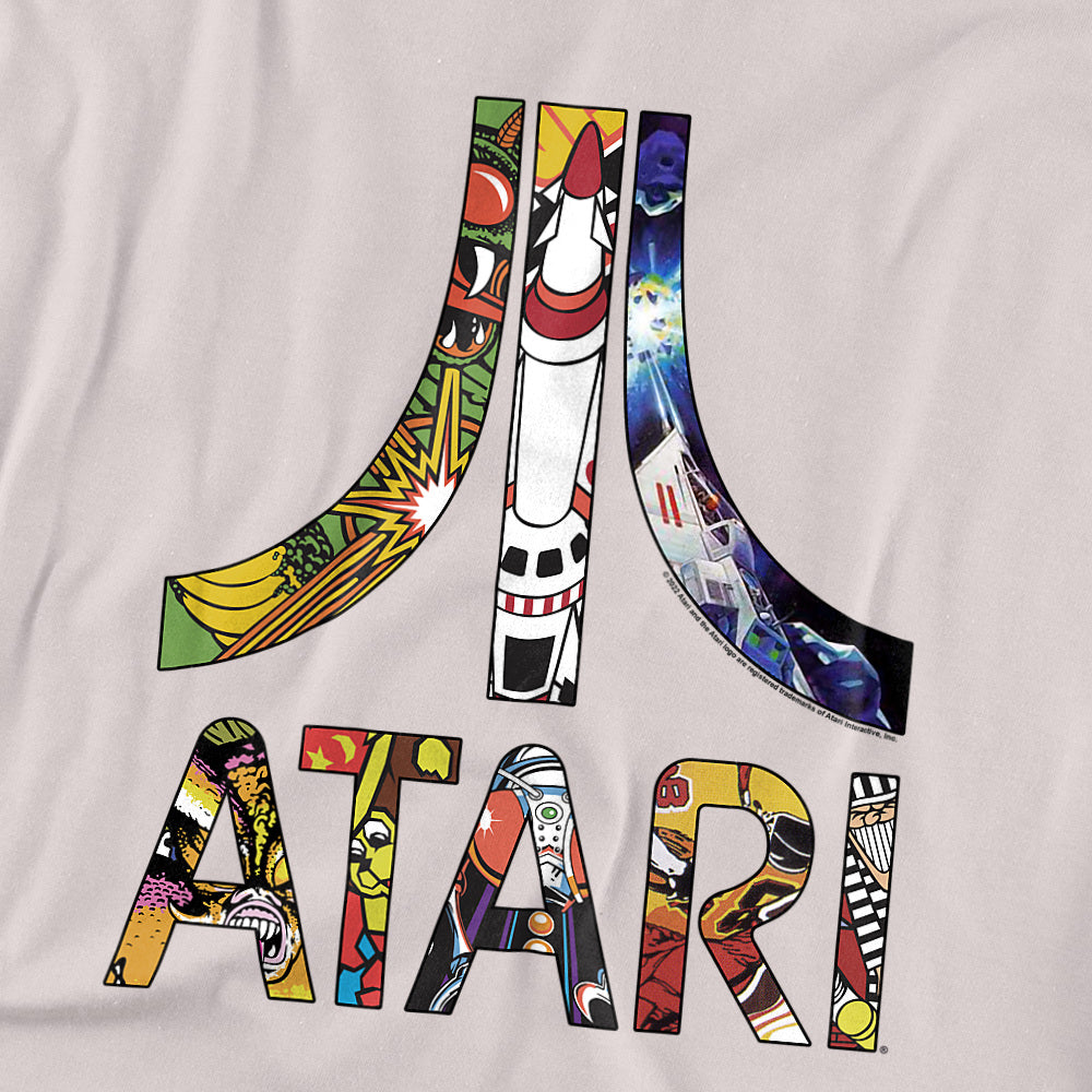 Atari Classic Arcade Collage Logo T-Shirt