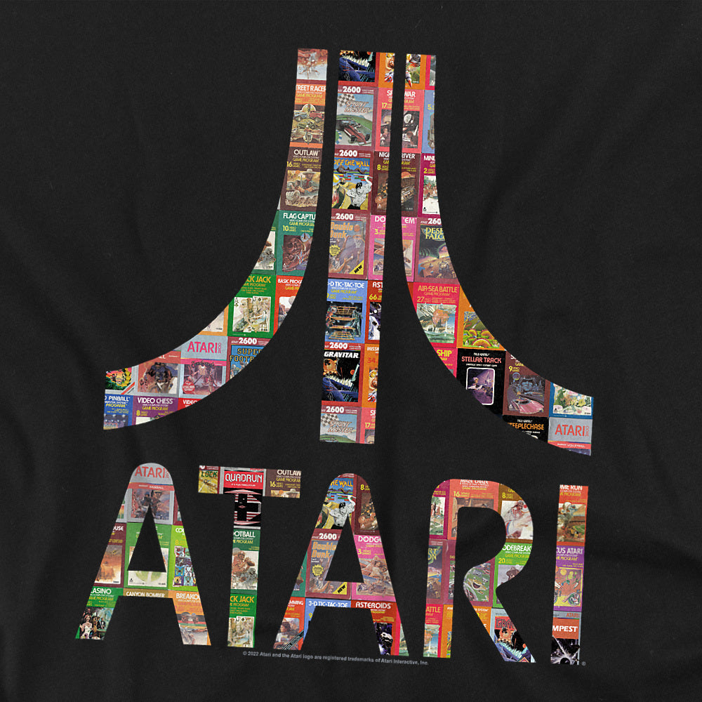 Atari Box Art Collage Logo T-Shirt