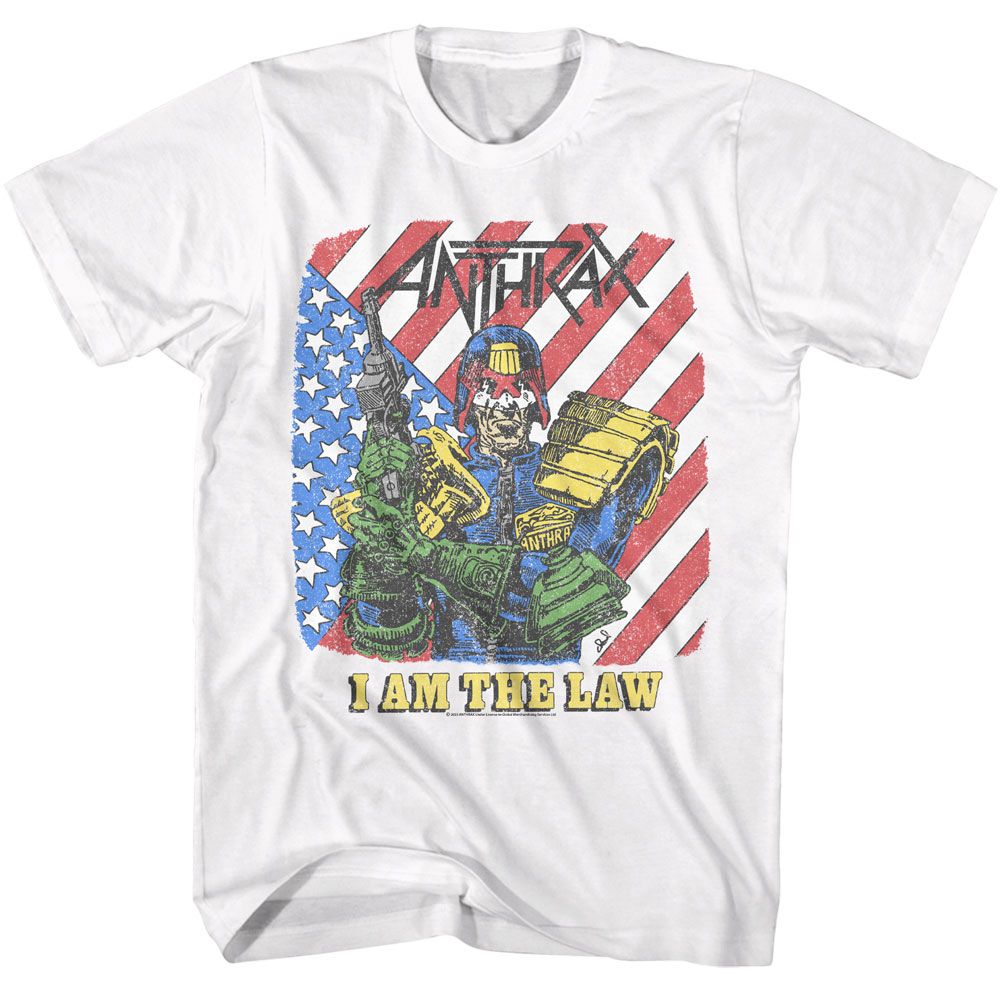 Anthrax I Am the Law T-Shirt officially licensed graphic tee
