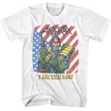 Anthrax I Am the Law T-Shirt officially licensed graphic tee