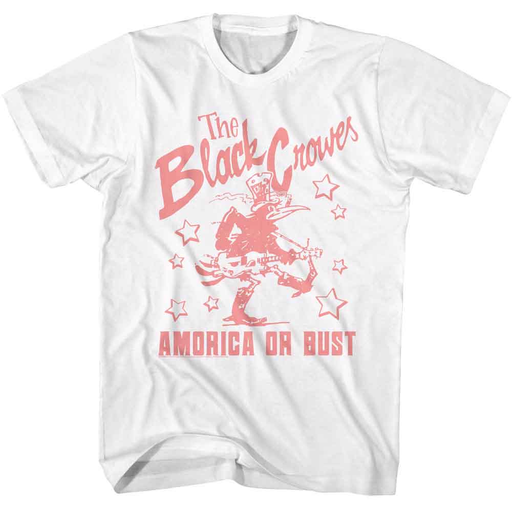 officially licensed The Black Crowes Amorica Or Bust T-Shirt tee