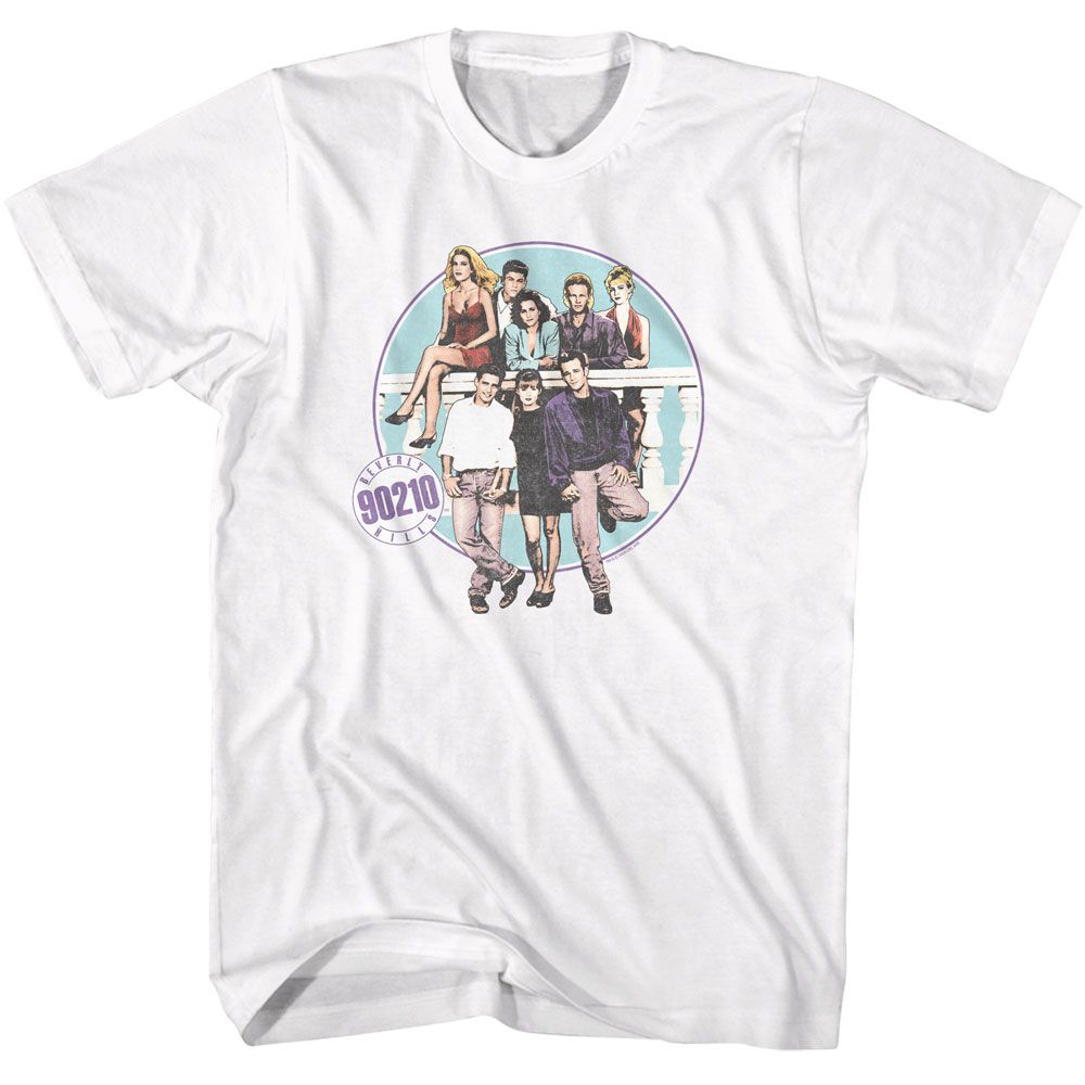 Beverly Hills 90210 Balcony Group T-Shirt officially licensed graphic tee