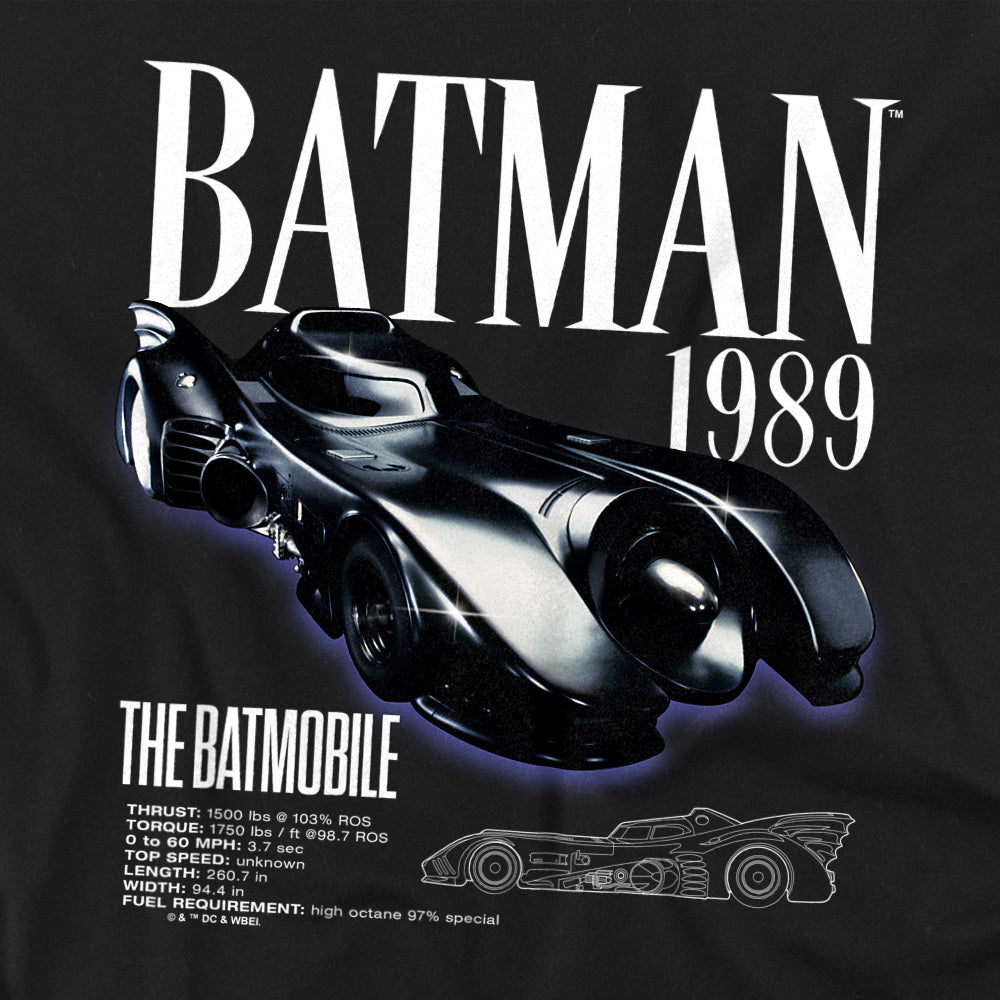 Batman 1989 Batmobile Schematic T-Shirt